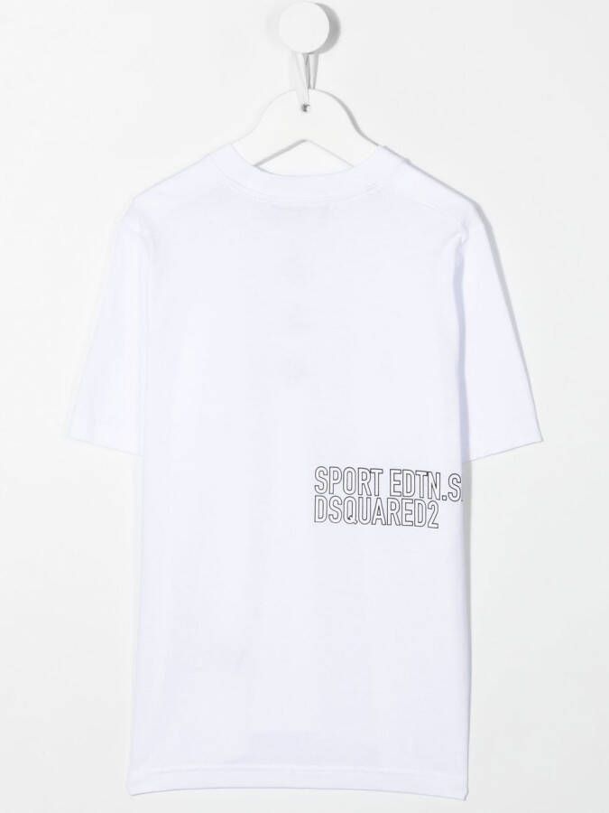 DSQUARED2 KIDS Katoenen T-shirt Wit