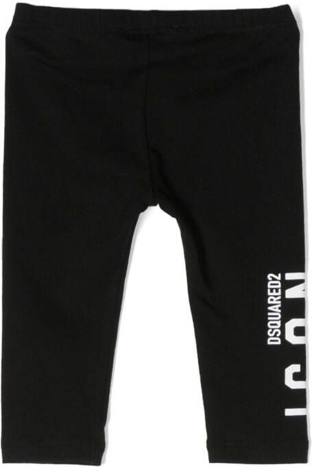 DSQUARED2 KIDS Legging met logoprint Zwart