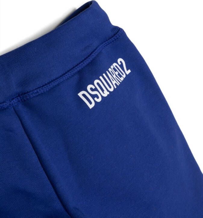 Dsquared2 Kids Trainingsbroek met logopatch Blauw