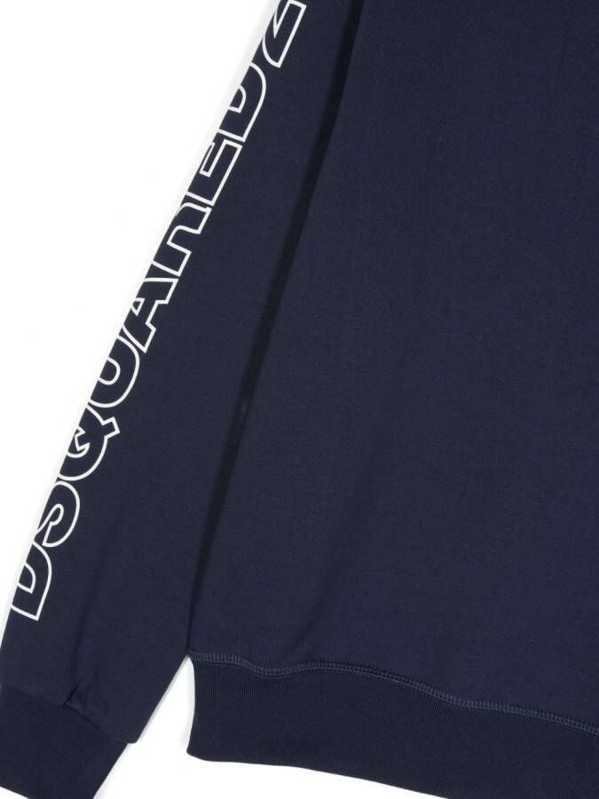 DSQUARED2 KIDS Sweater met logoprint Blauw