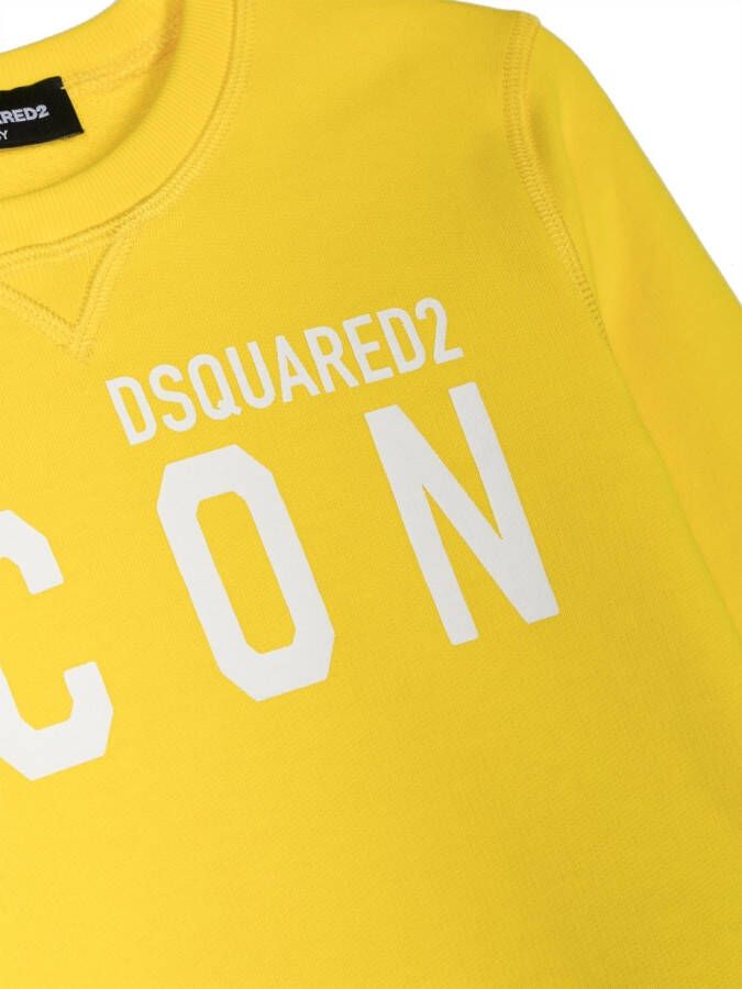 DSQUARED2 KIDS Sweater met logoprint Geel
