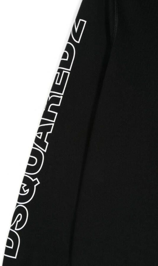 DSQUARED2 KIDS Sweater met logoprint Zwart