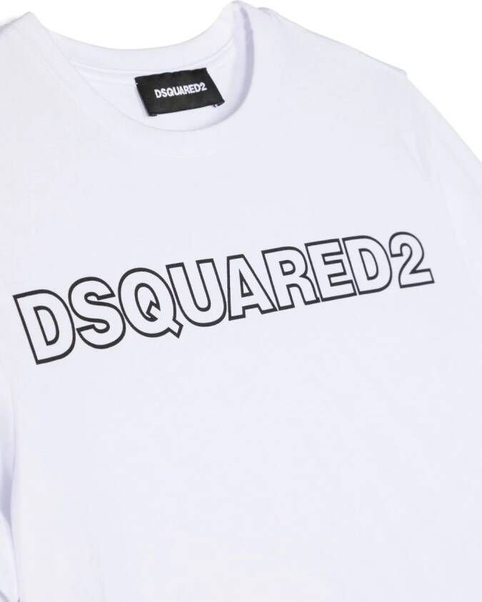 DSQUARED2 KIDS T-shirt met logoprint Wit