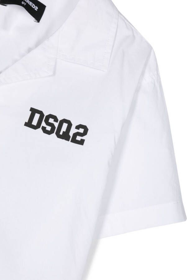 Dsquared2 Kids Shirt met logoprint Wit