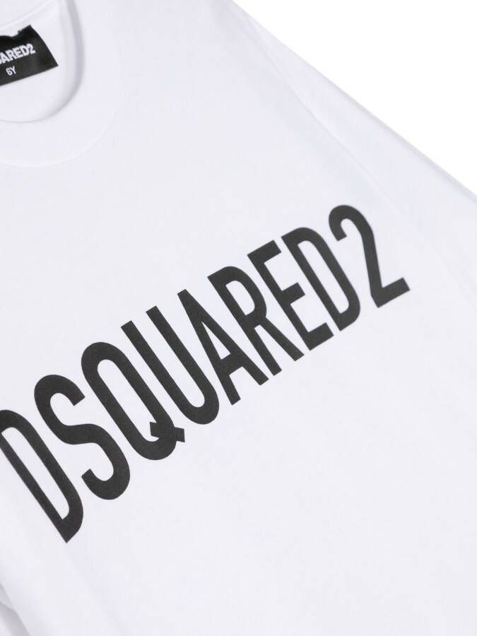 DSQUARED2 KIDS T-shirt met logoprint Wit