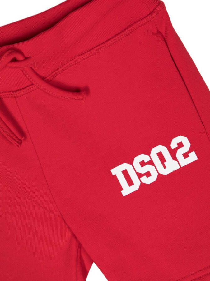 Dsquared2 Kids Sweater met logoprint Rood
