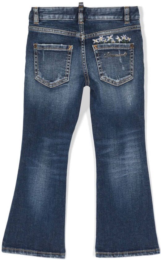 Dsquared2 Kids Flared jeans Blauw