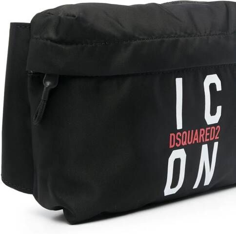 DSQUARED2 KIDS Schoudertas met print Zwart