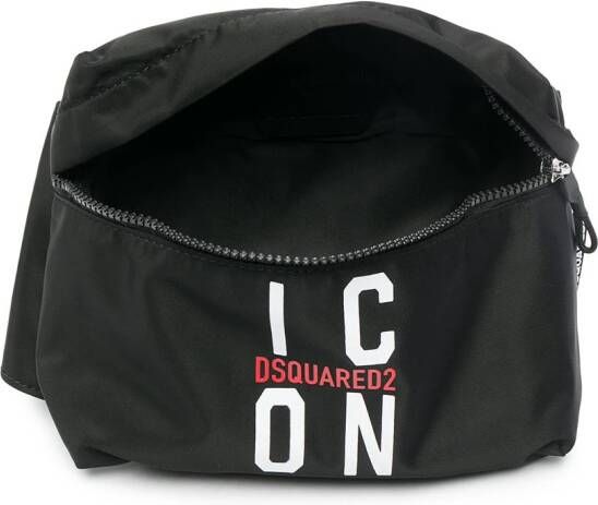 DSQUARED2 KIDS Schoudertas met print Zwart