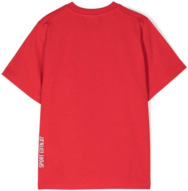 Dsquared2 Kids Katoenen T-shirt Rood