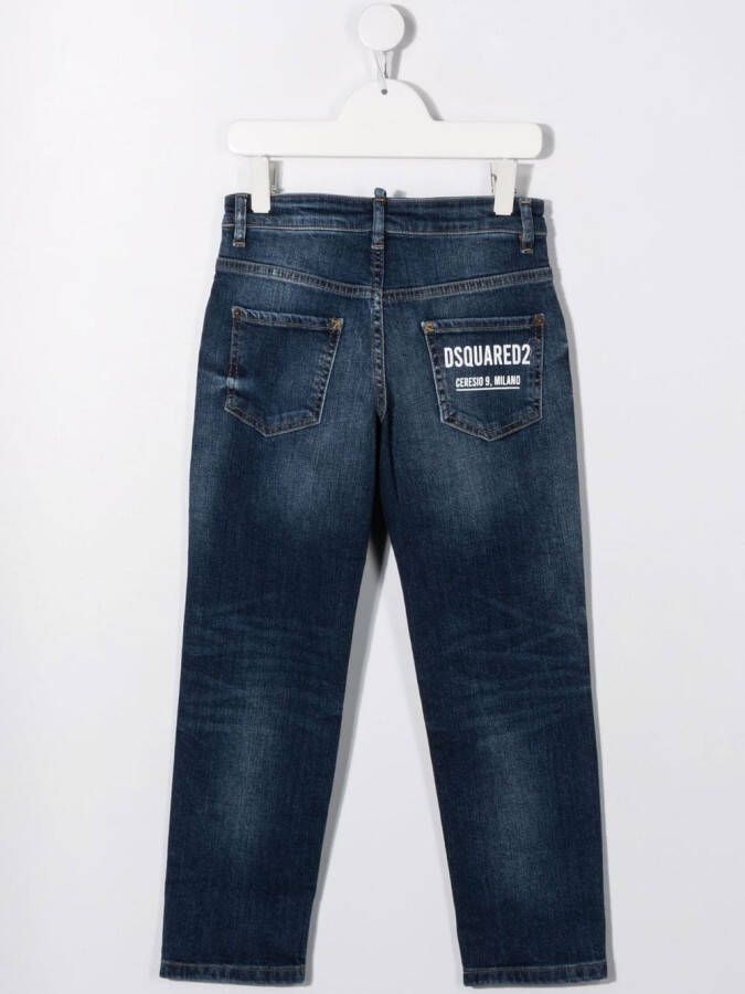DSQUARED2 KIDS Slim-fit jeans Blauw