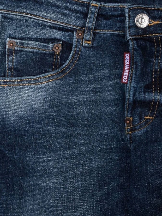 DSQUARED2 KIDS Slim-fit jeans Blauw