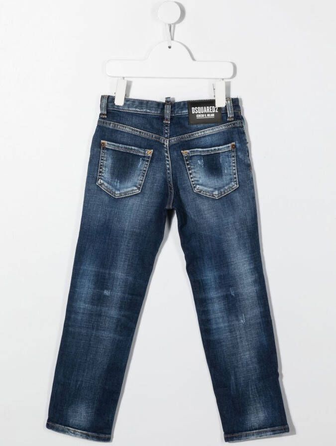 DSQUARED2 KIDS Slim-fit jeans Blauw