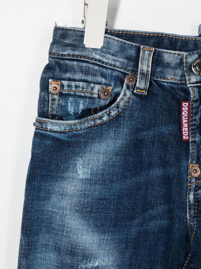 DSQUARED2 KIDS Slim-fit jeans Blauw