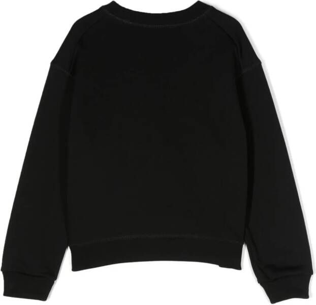 Dsquared2 Kids Sweater met tekst Zwart