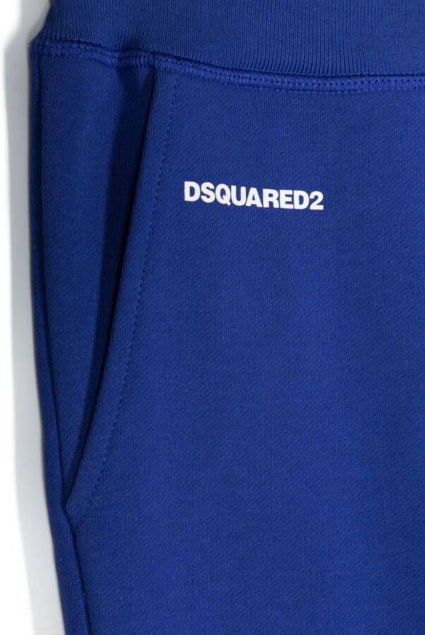 Dsquared2 Kids Trainingsbroek met logoprint Blauw
