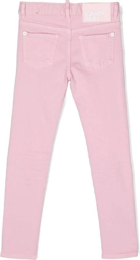 Dsquared2 Kids Straight jeans Roze