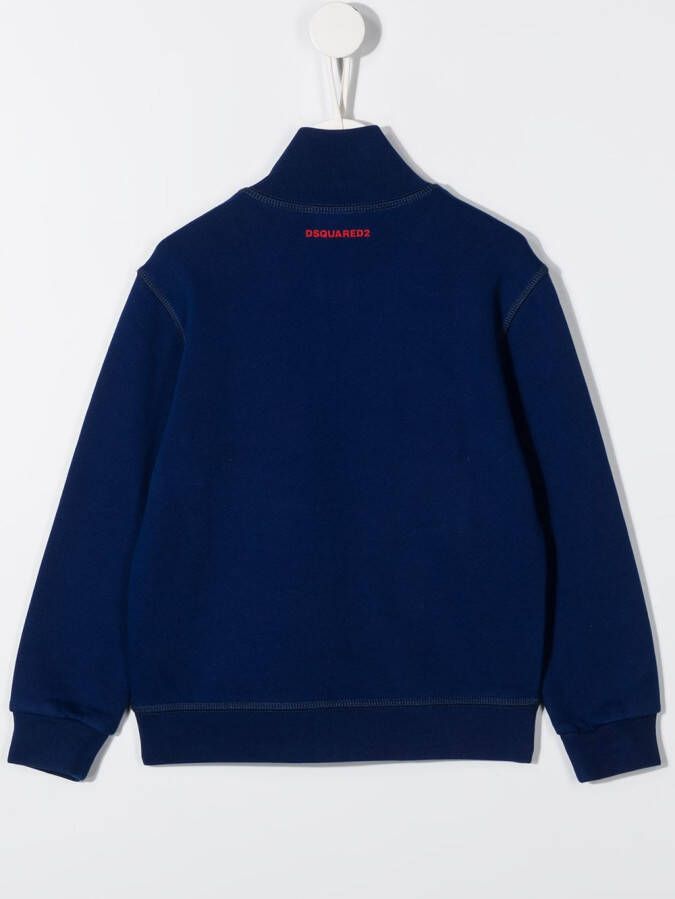 DSQUARED2 KIDS Sweater met logo Blauw