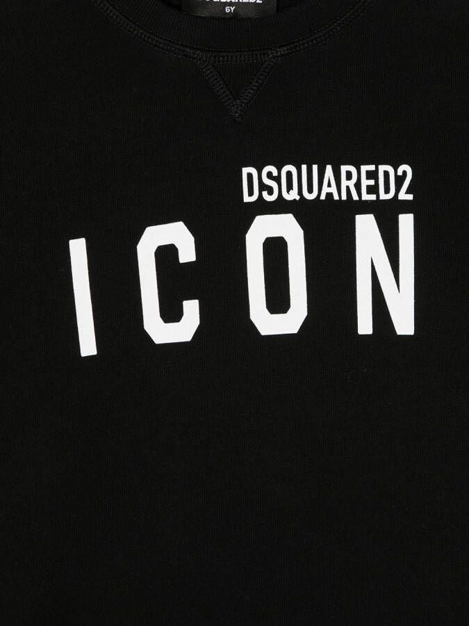 DSQUARED2 KIDS Sweater met logo Zwart