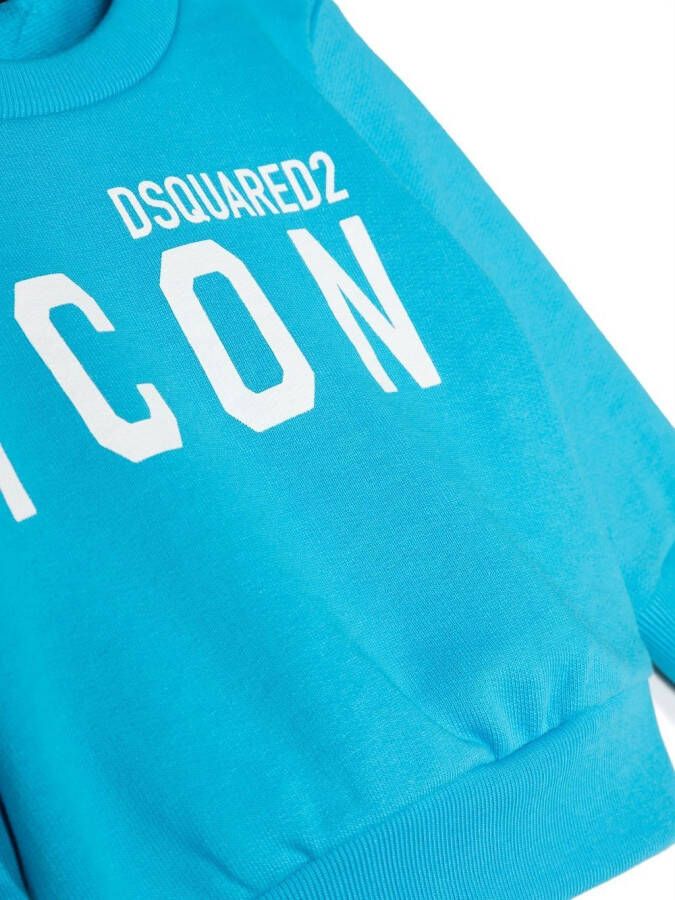 DSQUARED2 KIDS Sweater met logoprint Blauw