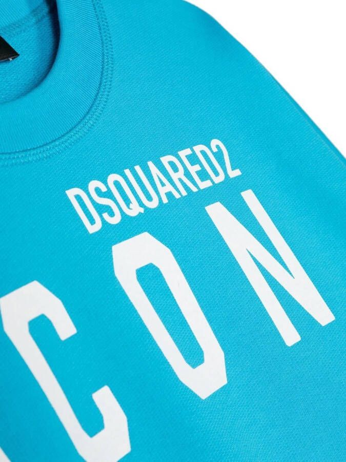 DSQUARED2 KIDS Sweater met logoprint Blauw