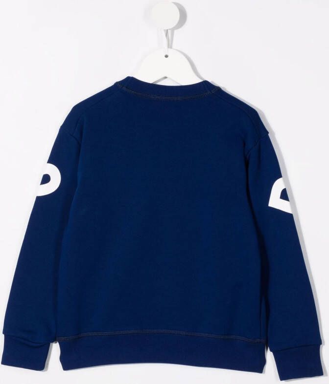 DSQUARED2 KIDS Sweater met logoprint Blauw