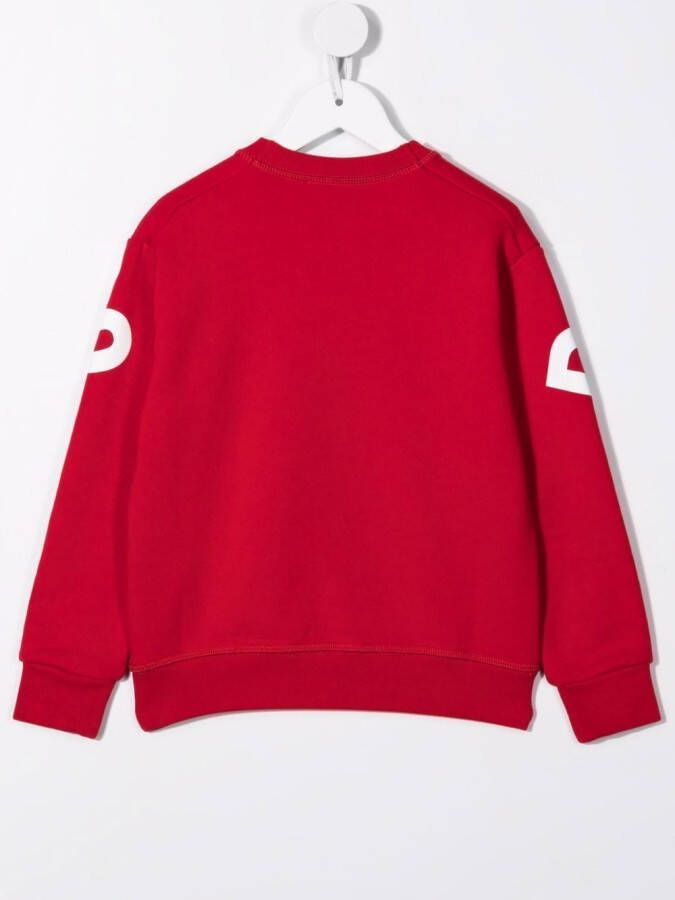 DSQUARED2 KIDS Sweater met logoprint Rood