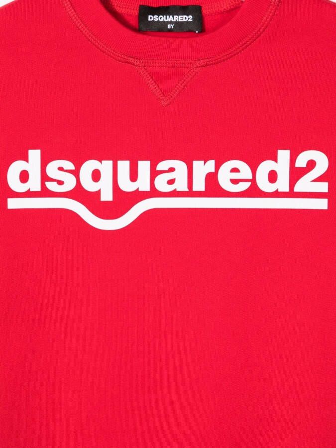 DSQUARED2 KIDS Sweater met logoprint Rood
