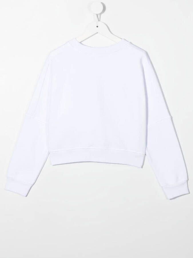 DSQUARED2 KIDS Sweater met logoprint Wit