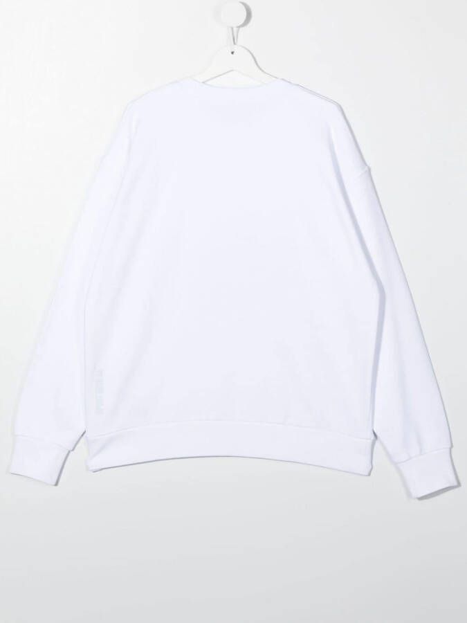 DSQUARED2 KIDS Sweater met logoprint Wit