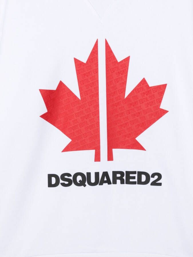 DSQUARED2 KIDS Sweater met logoprint Wit