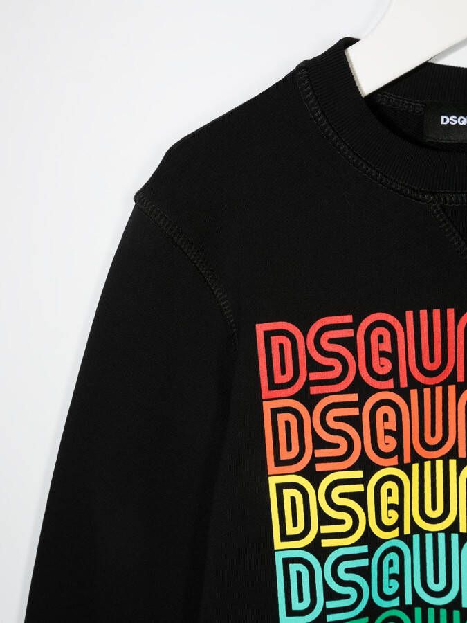 DSQUARED2 KIDS Sweater met logoprint Zwart