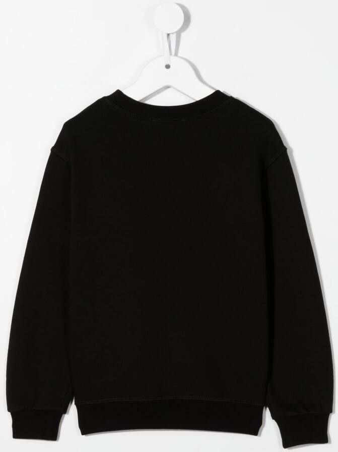 DSQUARED2 KIDS Sweater met logoprint Zwart