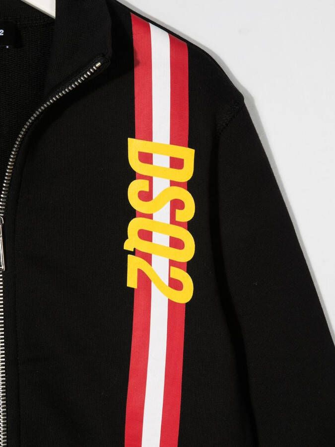 DSQUARED2 KIDS Sweater met logostreep Zwart