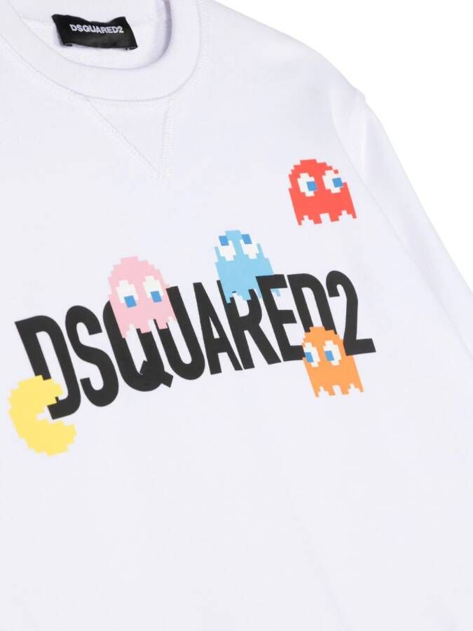 Dsquared2 Kids Sweater met print Wit