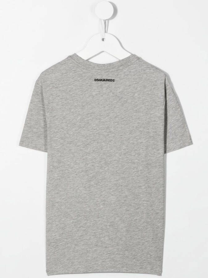 DSQUARED2 KIDS T-shirt met grafische print Grijs