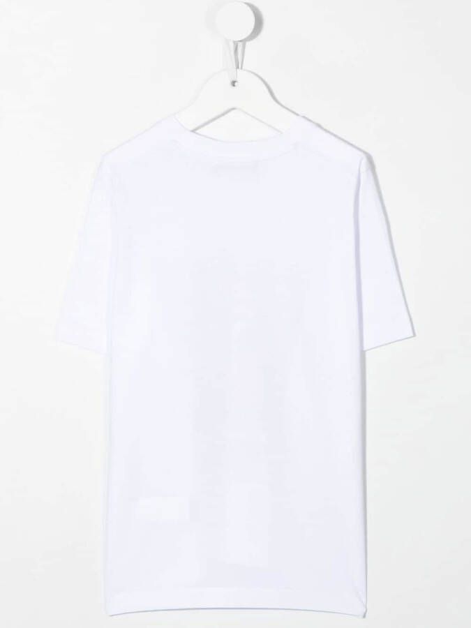 DSQUARED2 KIDS T-shirt met grafische print Wit