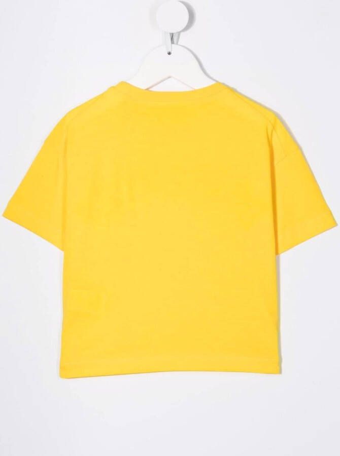 DSQUARED2 KIDS T-shirt met logoprint Geel