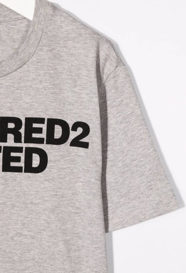 DSQUARED2 KIDS T-shirt met logoprint Grijs