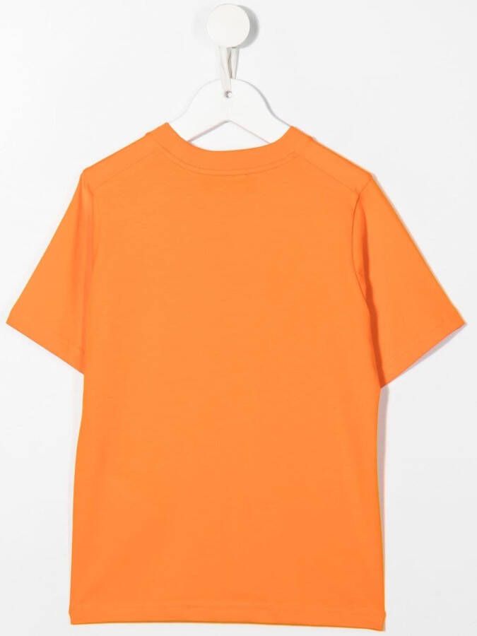 Dsquared2 Kids T-shirt met logoprint Oranje