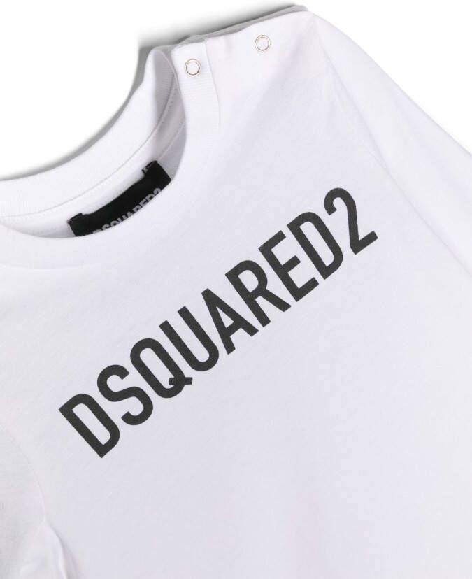 DSQUARED2 KIDS T-shirt met logoprint Wit