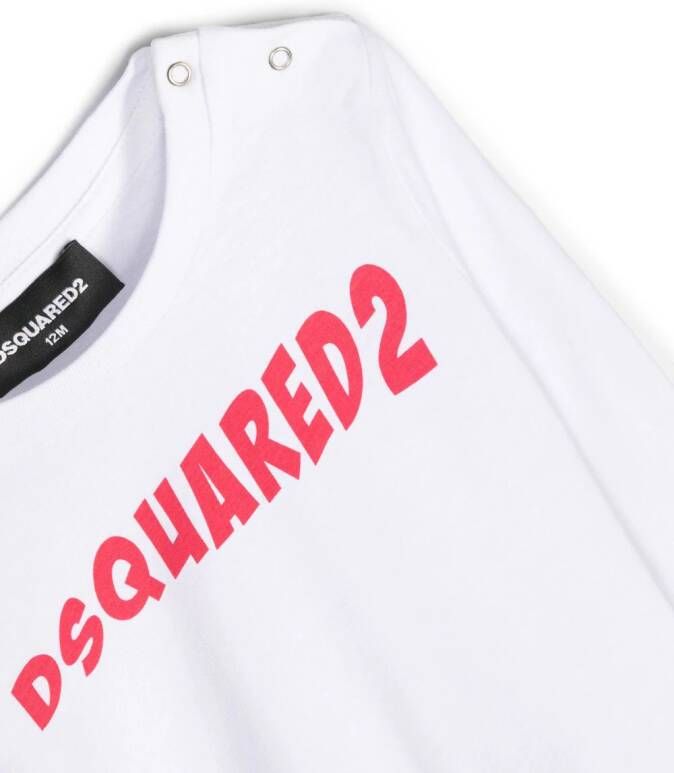 DSQUARED2 KIDS T-shirt met logoprint Wit