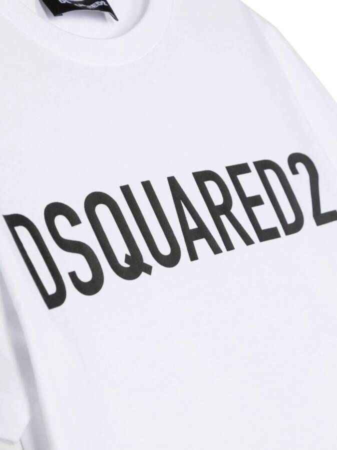 DSQUARED2 KIDS T-shirt met logoprint Wit