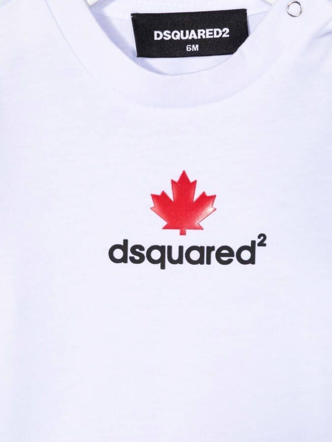DSQUARED2 KIDS T-shirt met logoprint Wit