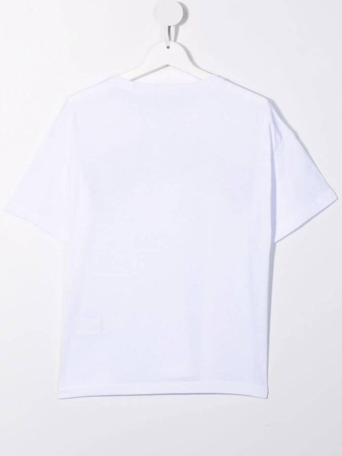 DSQUARED2 KIDS T-shirt met logoprint Wit