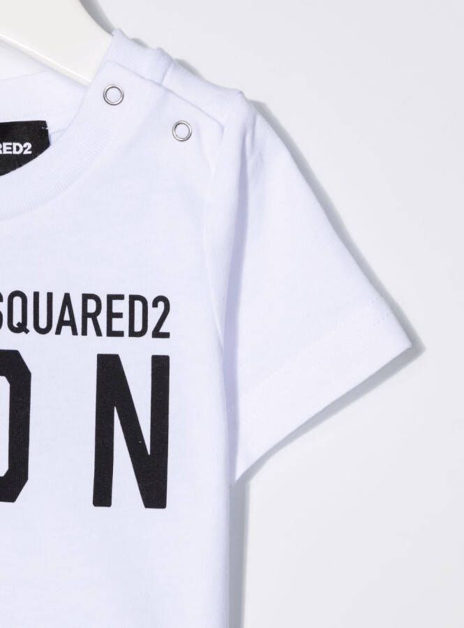 DSQUARED2 KIDS T-shirt met logoprint Wit