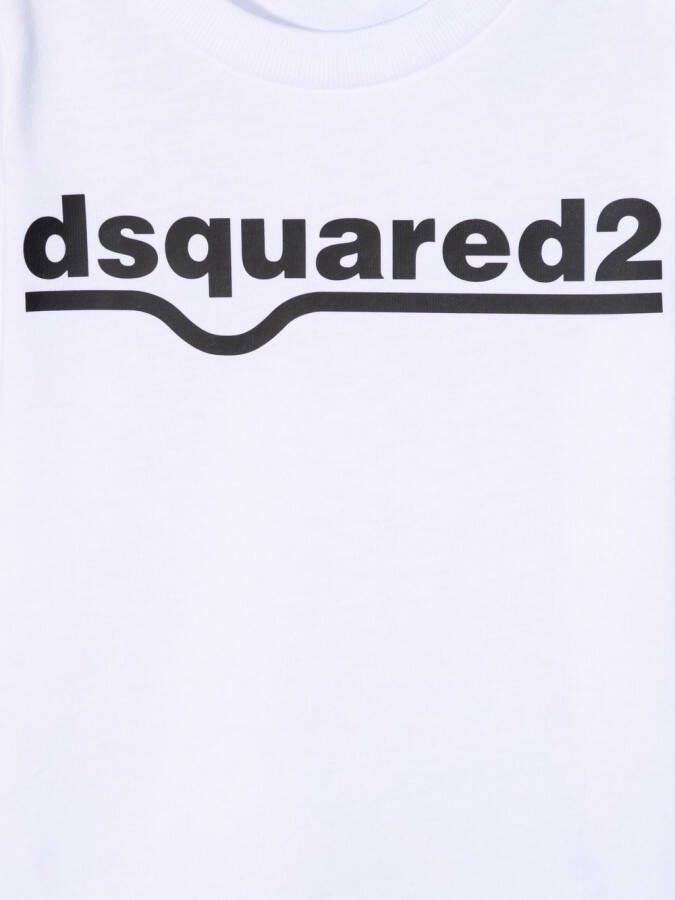 DSQUARED2 KIDS T-shirt met logoprint Wit