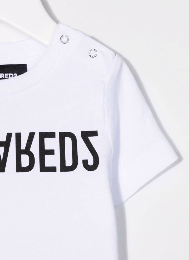 DSQUARED2 KIDS T-shirt met logoprint Wit