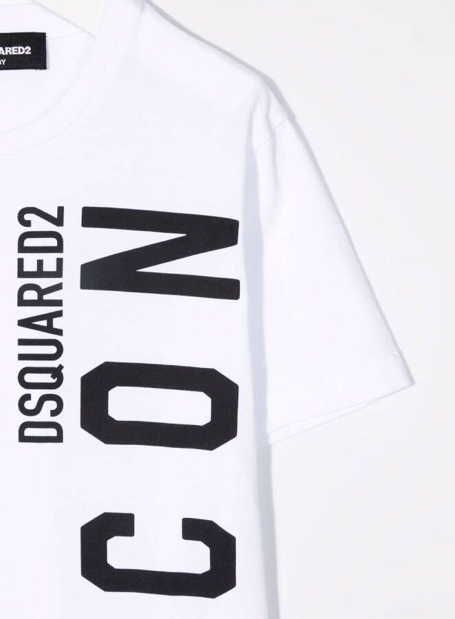 DSQUARED2 KIDS T-shirt met logoprint Wit