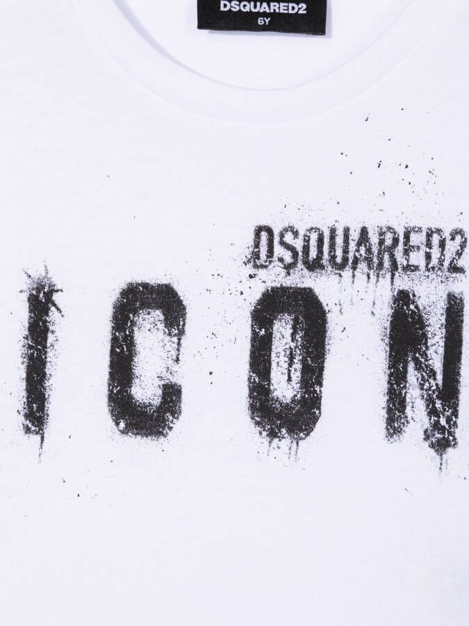 DSQUARED2 KIDS T-shirt met logoprint Wit